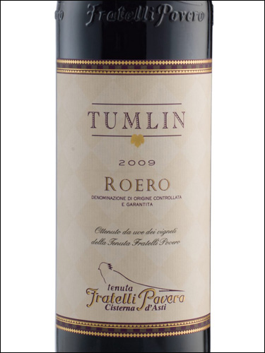 фото Cantine Povero Tumlin Roero DOCG Кантине Поверо Тумлин Роэро Италия вино красное