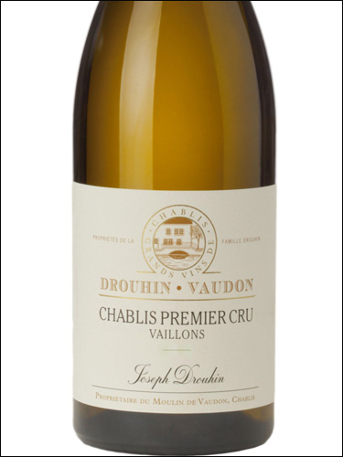 фото Joseph Drouhin Chablis Premier Cru Vaillons AOC Жозеф Друэн Шабли Премье Крю Вайон Франция вино белое