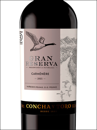 фото Concha y Toro Gran Reserva Carmenere Конча и Торо Гран Резерва Карменер Чили вино красное