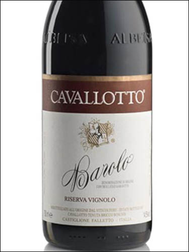 фото Cavallotto Barolo Riserva Vignolo DOCG Каваллотто Бароло Ризерва Виньоло Италия вино красное