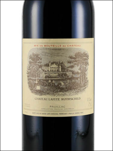 фото Chateau Lafite Rothschild 1-er Grand Cru Classe Pauillac AOC Шато Лафит Ротшильд Пойак Франция вино красное