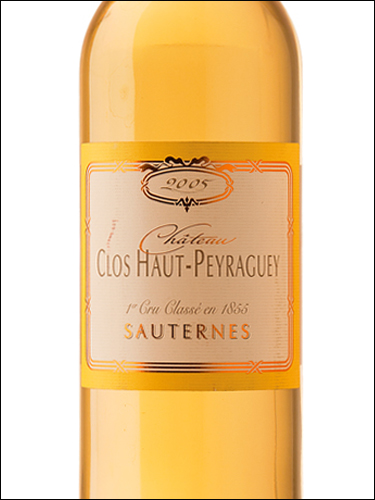 фото Chateau Clos Haut-Peyraguey 1-er Grand Cru Classe Sauternes AOC Шато Кло О-Пераге Сотерн Франция вино белое