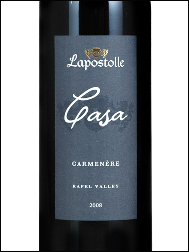 фото Lapostolle Casa Carmenere Rapel Valley DO Ляпостоль Каза Карменер Долина Рапель Чили вино красное