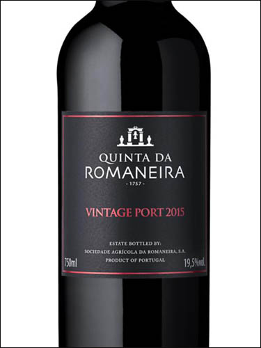 фото Quinta da Romaneira Vintage Port Кинта да Романейра Винтаж Порт Португалия вино красное