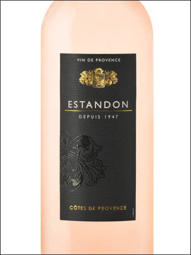 фото Estandon Rose Cotes de Provence AOC Эстандон Розе Кот де Прованс Франция вино розовое
