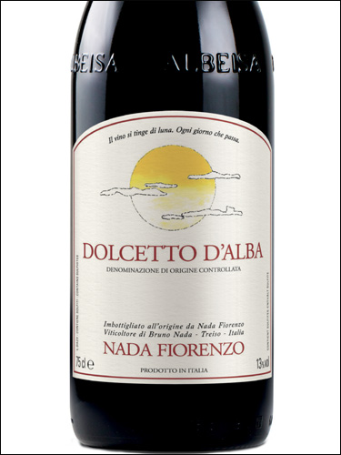 фото Nada Fiorenzo Dolcetto d'Alba DOC Нада Фьоренцо Дольчетто д'Альба Италия вино красное