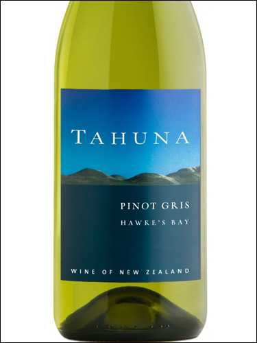 фото Tahuna Pinot Gris Hawke’s Bay Тахуна Пино Гри Хокс-Бей Новая Зеландия вино белое