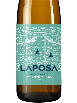 фото Laposa Badacsonyi Olaszrizling Лапоша Бадачони Оласризлинг Венгрия вино белое