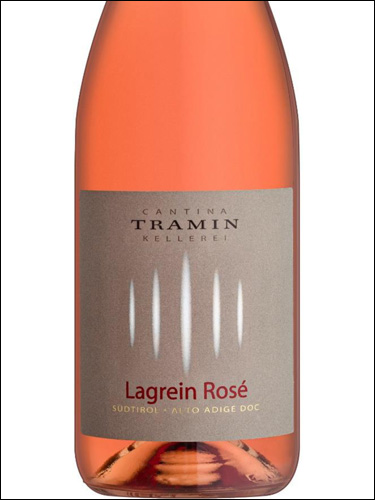 фото Tramin Lagrein Rose Alto Adige DOC Трамин Лагрейн Розе Альто Адидже Италия вино розовое