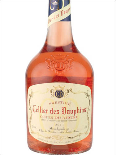 фото Cellier des Dauphins Prestige Rose Cotes du Rhone AOC Селье де Дофен Престиж Розе Кот дю Рон Франция вино розовое