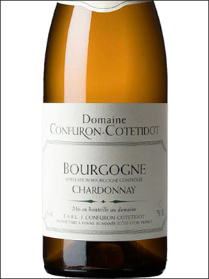 фото Domaine Confuron-Cotetidot Bourgogne Chardonnay AOC Домен Конфюрон-Котетидо Бургонь Шардоне Франция вино белое