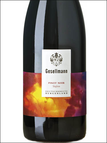 фото Gesellmann Pinot Noir Siglos Burgenland Геселльманн Пино Нуар Зиглос Бургенланд Австрия вино красное