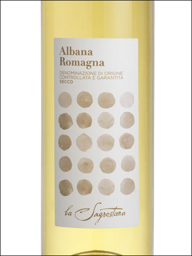 фото La Sagrestana Albana Romagna DOCG Secco Ла Сагрестана Альбана Романья Секко Италия вино белое