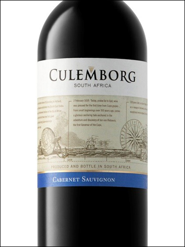 фото Culemborg Cabernet Sauvignon Кулемборг Каберне Совиньон ЮАР вино красное
