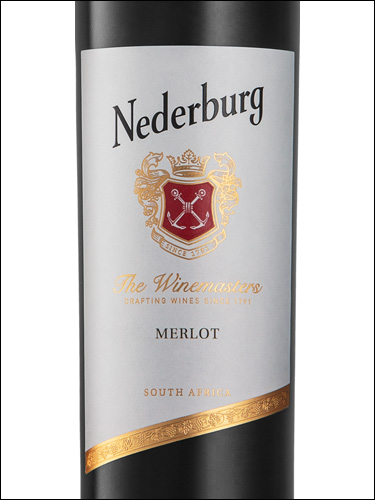 фото Nederburg The Winemasters Merlot Недербург Вайнмастерс Мерло ЮАР вино красное