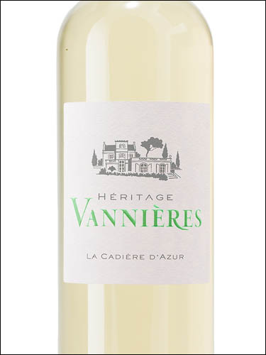 фото Heritage Vannieres Blanc Эритаж Ваньер Блан Франция вино белое