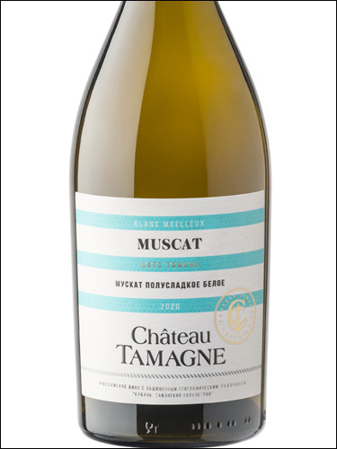 фото Chateau Tamagne Muscat semi-sweet  Шато Тамань Мускат полусладкое Россия вино белое