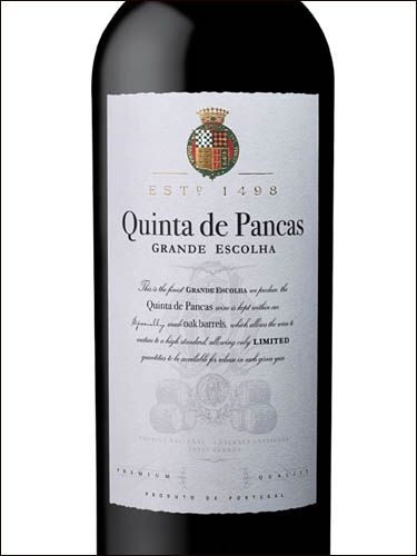 фото Quinta de Pancas Grande Escolha Tinto Vinho Regional Lisboa Кинта де Панкас Гранде Эсколья Тинту ВР Лиссабон Португалия вино красное