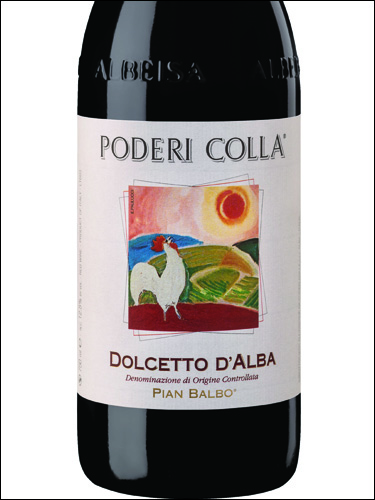 фото Poderi Colla Pian Balbo Dolcetto d'Alba DOC Подери Колла Пиан Бальбо Дольчетто д'Альба Италия вино красное