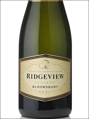 фото Ridgeview Bloomsbury Brut Риджвью Блумсбери Брют Великобритания вино белое