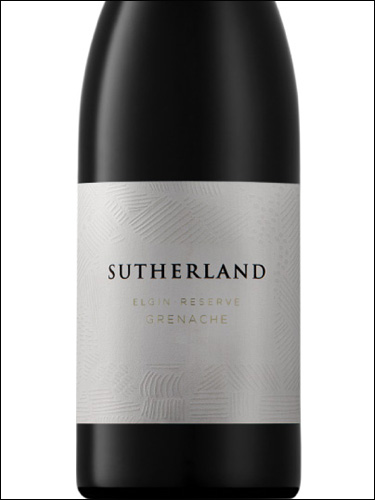 фото Sutherland Grenache Reserve Сазерленд Гренаш Резерв ЮАР вино красное