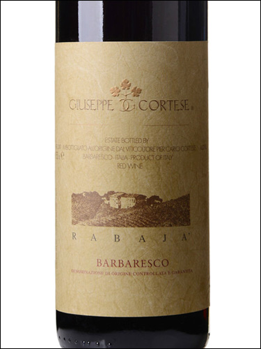 фото Giuseppe Cortese Barbaresco Rabaja DOCG Джузеппе Кортезе Барбареско Рабайя Италия вино красное