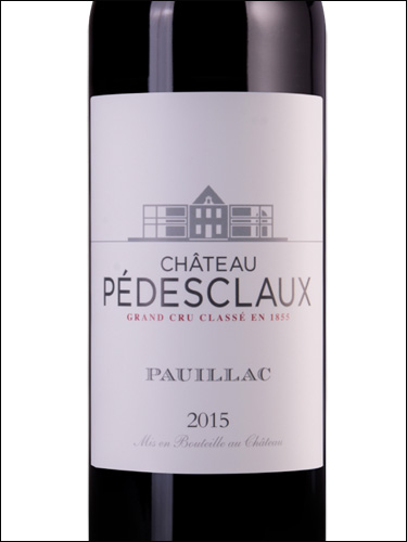 фото Chateau Pedesclaux 5-eme Grand Cru Classe Pauillac AOC Шато Педескло Пойяк Франция вино красное