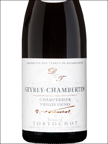 фото Domaine Tortochot Gervrey-Chambertin Champerrier Vielles Vignes AOC Домен Тортошо Жевре-Шамбертен Шамперье Вьей Винь Франция вино красное