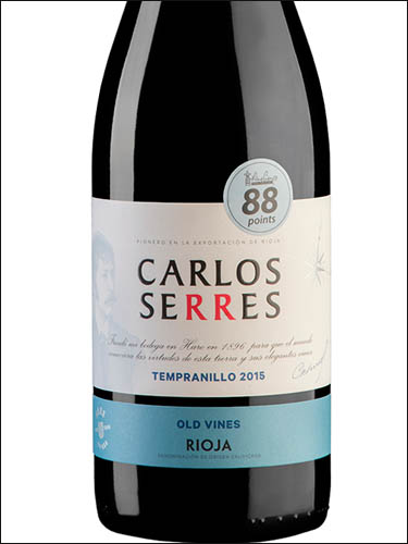 фото вино Carlos Serres Tempranillo Old Vines Rioja DOC 