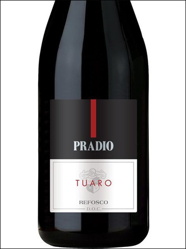 фото Pradio Tuaro Refosco Friuli Grave DOC Прадио Туаро Рефоско Фриули Граве Италия вино красное