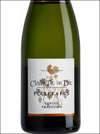 фото Poulet & Fils Clairette de Die Divine Tradition AOP Пуле & Фис Клерет де Ди Дивин Традисьон Франция вино белое