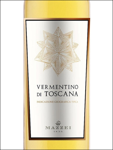 фото Mazzei Vermentino di Toscana IGT Маццеи Верментино ди Тоскана Италия вино белое