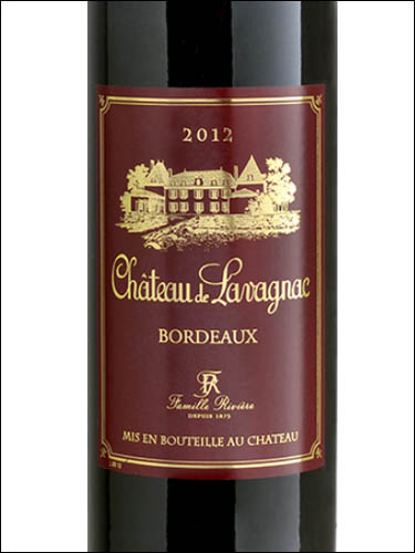 фото Chateau de Lavagnac Bordeaux AOC Шато де Лаваньяк Бордо Франция вино красное