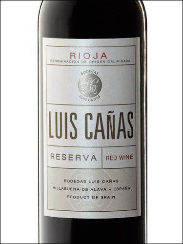фото вино Luis Canas Reserva Rioja DOCa 