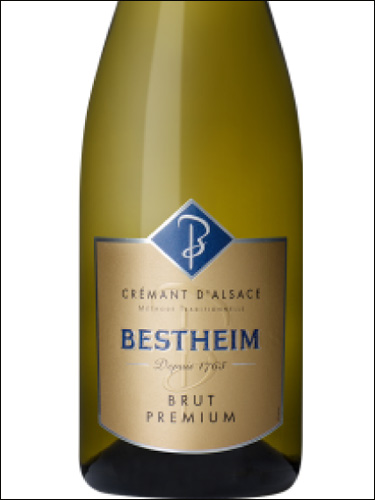 фото Bestheim Brut Premium Cremant d'Alsace AOC Бестхайм Брют премиум Креман д'Эльзас Франция вино белое