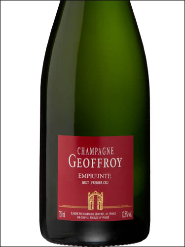 фото Champagne Geoffroy Empreinte Brut Premier Cru Шампань Жофруа Ампрант Брют Премье Крю Франция вино белое