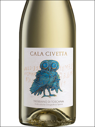 фото Cala Civetta Trebbiano Toscana IGT Кала Чиветта Треббьяно Тоскана Италия вино белое