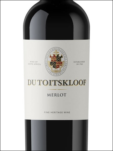 фото Du Toitskloof Merlot Дю Тоитсклуф Мерло ЮАР вино красное