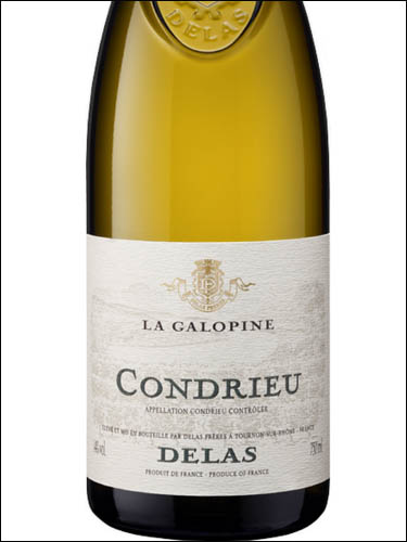 фото Delas La Galopine Condrieu AOC Делас Ля Галопин Кондриё Франция вино белое