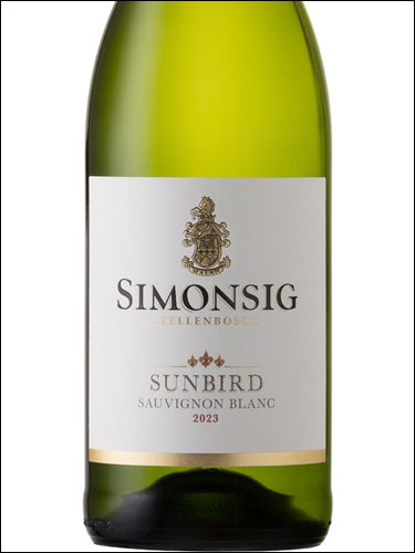 фото Simonsig Sunbird Sauvignon Blanc Симонсиг Санбёрд Совиньон Блан ЮАР вино белое