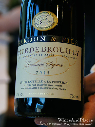 фото Domaine Sigaux Cote de Brouilly AOP Домен Сиго Кот де Бруйи Франция вино красное
