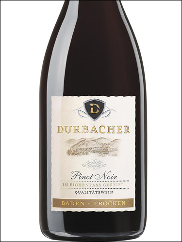 фото Durbacher Pinot Noir Baden Дюрбахер Пино Нуар Баден Германия вино красное