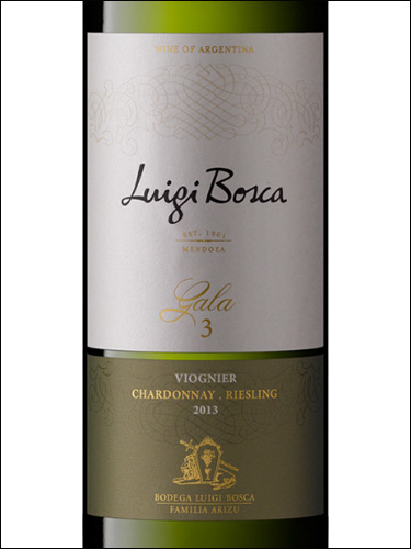фото Luigi Bosca Gala 3 Луиджи Боска Гала 3 Аргентина вино белое