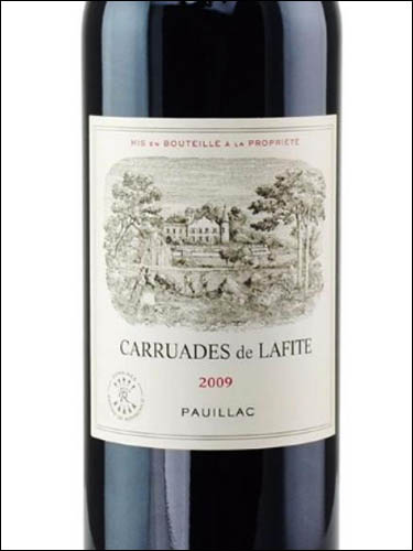 фото Carruades de Lafite Pauillac AOC Каррюад де Лафит Пойак Франция вино красное