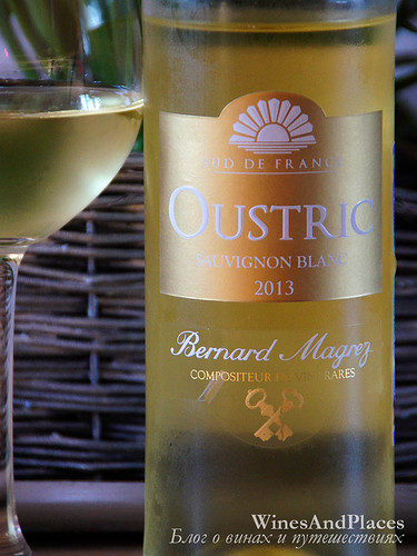 фото Bernard Magrez Oustric Sauvignon Blanc Vin Pays d’Oc IGP Бернар Магре Устрик Совиньон Блан Пэи д'Ок Франция вино белое
