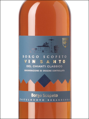 фото Borgo Scopeto Vin Santo del Chianti Classico DOC Борго Скопето Вин Санто дель Кьянти Классико Италия вино белое