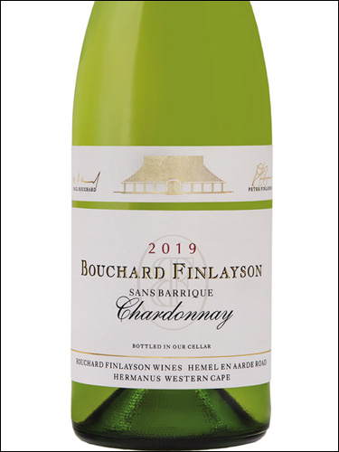 фото Bouchard Finlayson Sans Barrique Chardonnay Бушар Финлейсон Са Баррик Шардоне ЮАР вино белое