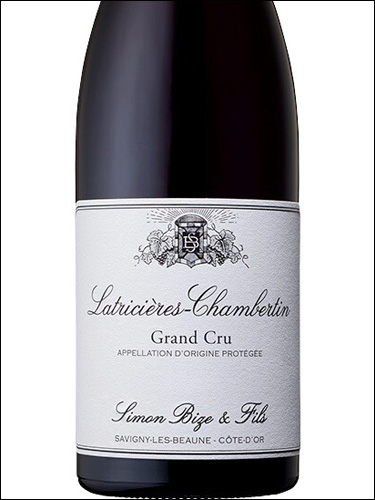 фото Simon Bize & Fils Latricieres-Chambertin Grand Cru AOC Симон Биз э Фис Латрисьер-Шамбертен Гран Крю Франция вино красное