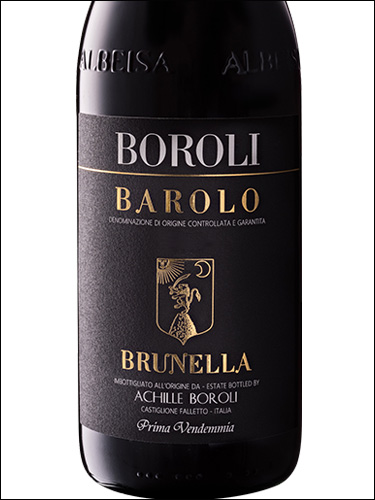 фото Boroli Barolo Brunella DOCG Бороли Бароло Брунелла Италия вино красное