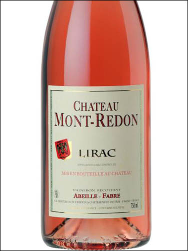 фото Chateau Mont-Redon Rose Lirac AOP Шато Монт-Редон Розе Лирак Франция вино розовое